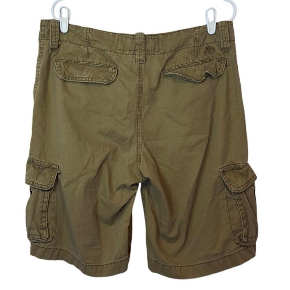 Aeropostale Mens Tan Cargo Shorts Size 34 Pockets Drawstring Utility Casual - Picture 2 of 13